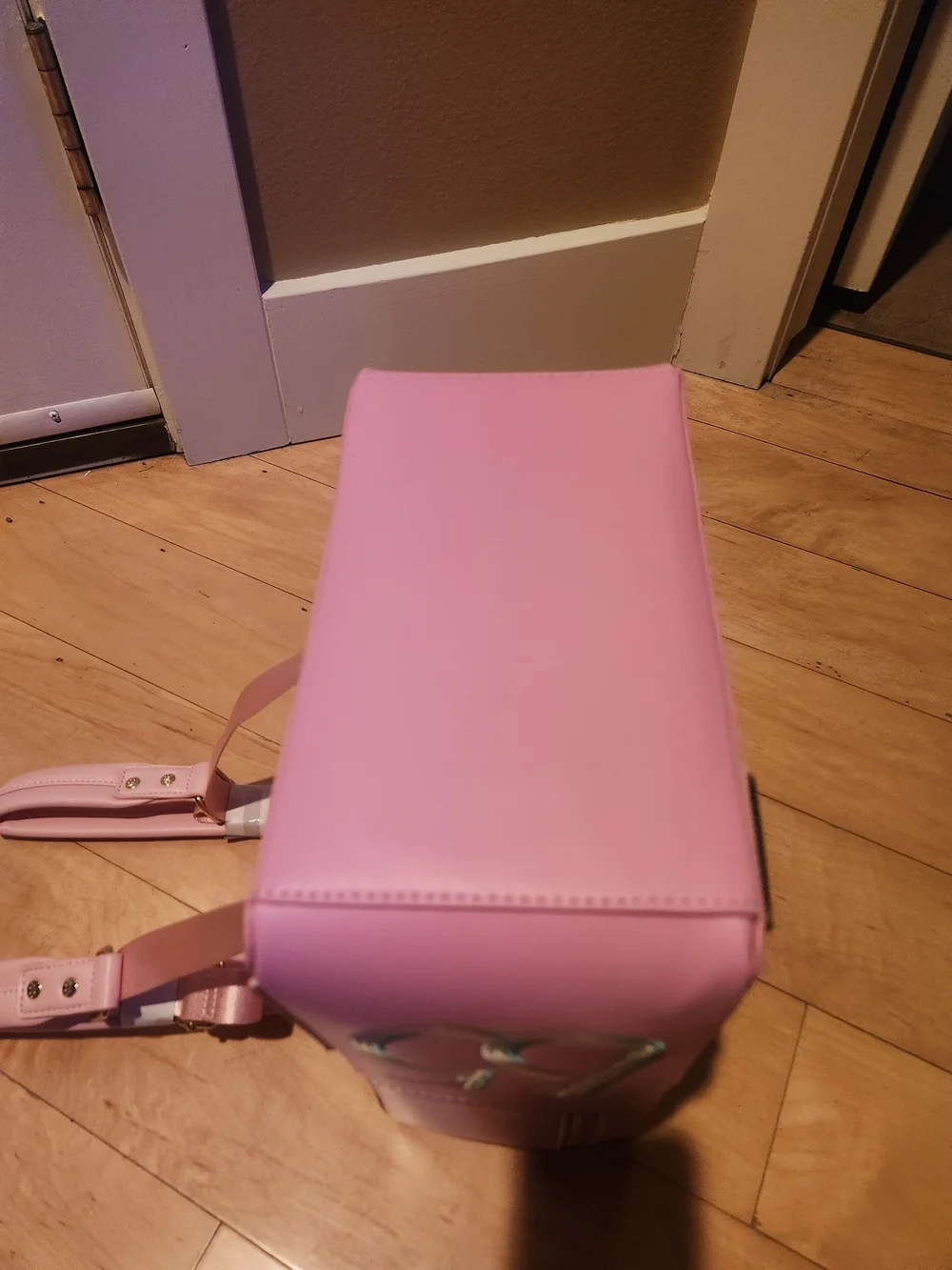 Loungefly Pink Barbie Display-Style Backpack with Rainbow Trim
